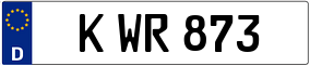 Trailer License Plate